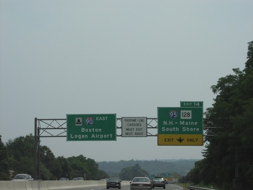 I-90 East Exit 14 (I-95/MA-128)