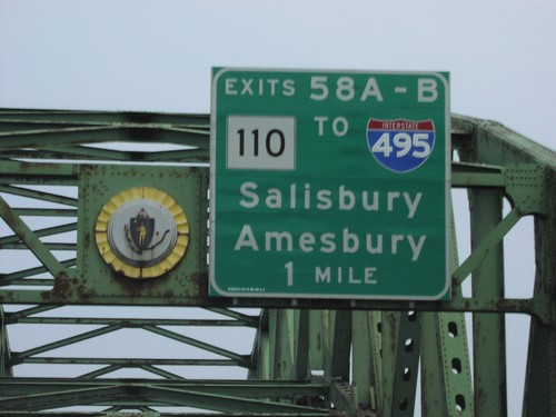 I-95 North Exits 58AB (I-495/MA-110)