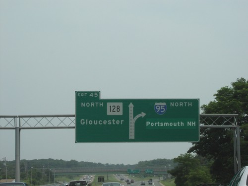 I-95 North Exit 45 (I-95/MA-128 Split)