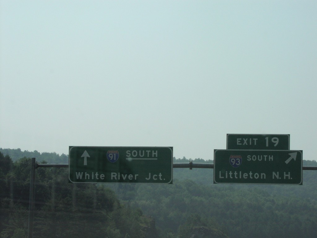 I-91 South at Exit 19 (I-93 South)