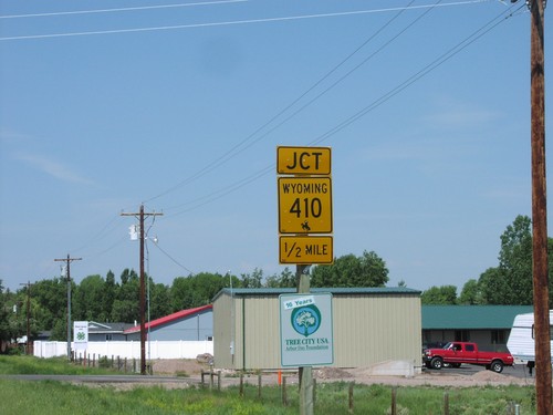 Jct. WY-410 on WY-414 North