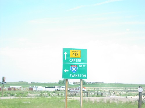 WY-414 North at I-80 (Exit 39) and WY-412