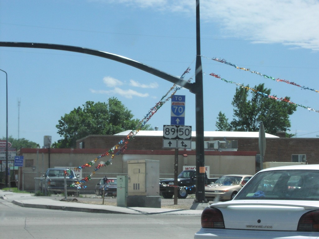 US-89 South at US-50