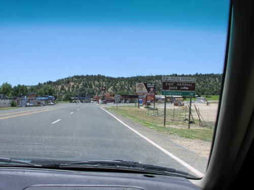 US-89 South at UT-9 West