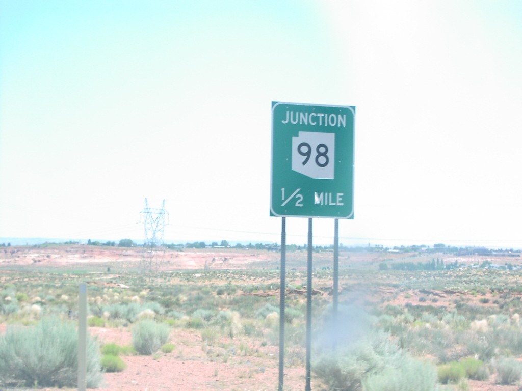 US-89 South Approaching AZ-98