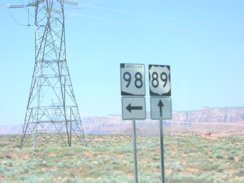 US-89 South at AZ-98