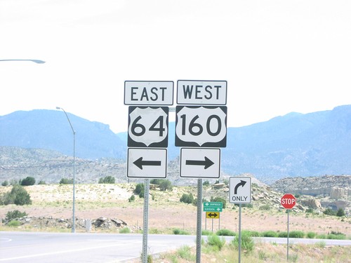 US-64 West at US-160