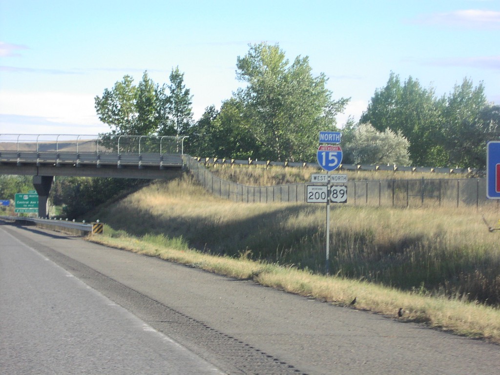 I-15/US-89 North/MT-200 West - Great Falls