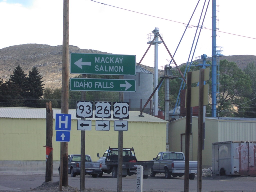 US-20/US-26 East/US-93 North Split