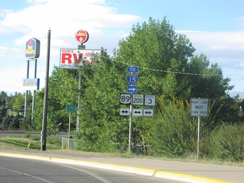 I-15/US-89/MT-200/MT-3 Shields - Great Falls