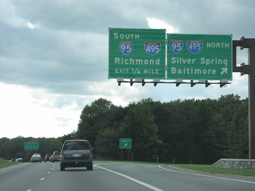 MD-295 South at I-95/I-495