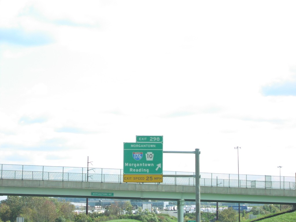 I-76 East Exit 298 Morgantown Interchange