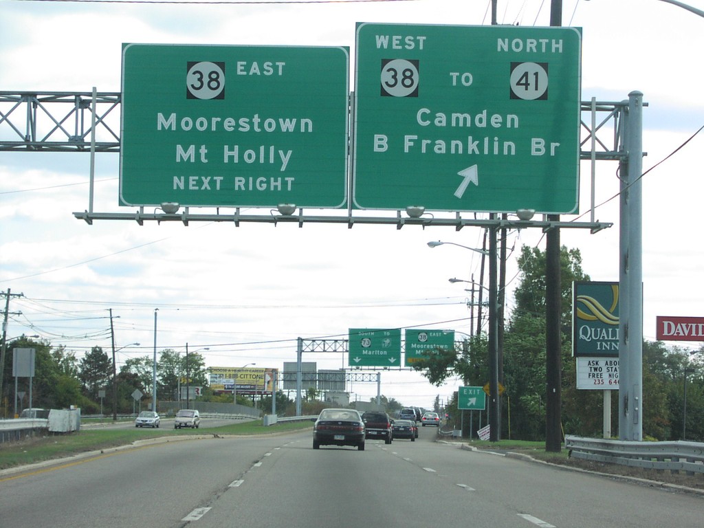 NJ-73 South at NJ-38 and NJ-41