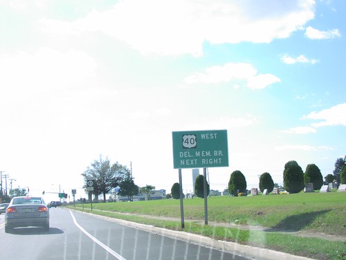 NJ-45 South Approaching US-40 West