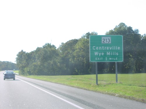 US-301 South Approaching MD-213