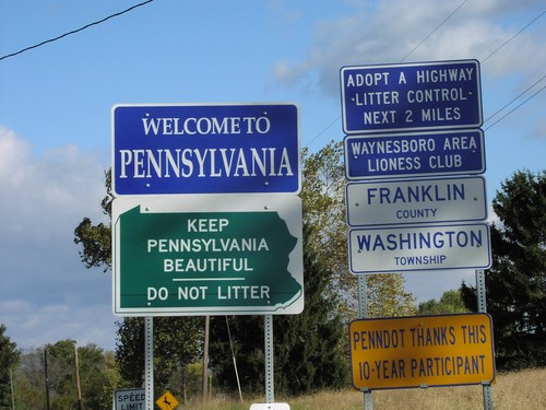 PA-316 North - Welcome To Pennsylvania