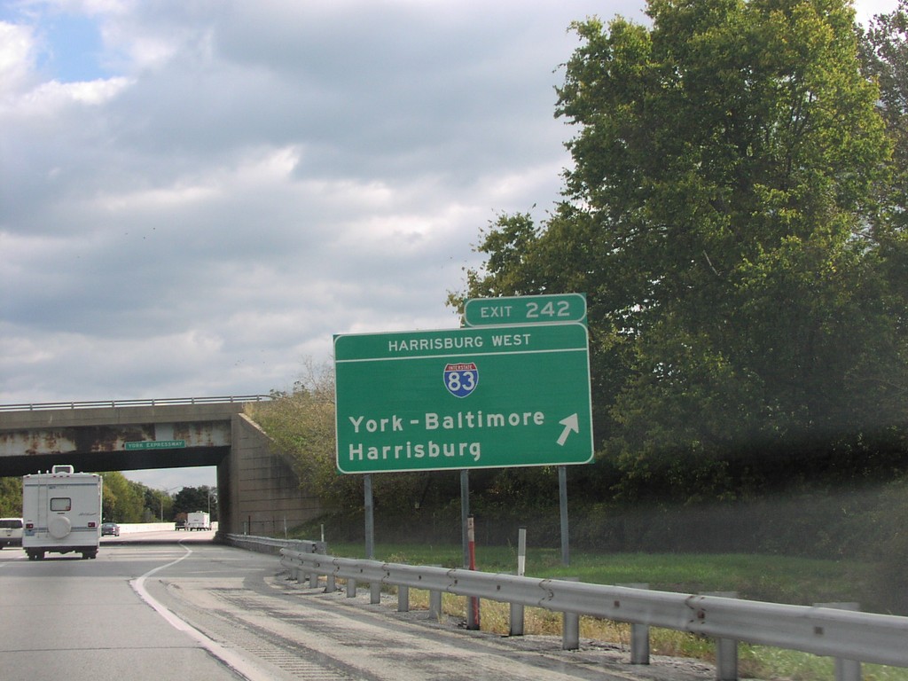 I-76 East Exit 242 Harrisburg West Interchange