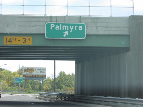 NJ-73 South at CR-543 to Palmyra