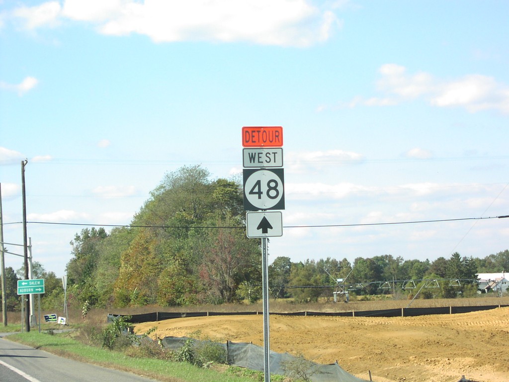 US-40 West - To NJ-48 West Detour