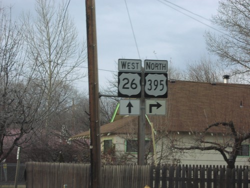 US-26 West at US-395 North