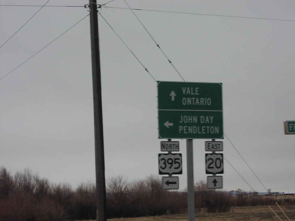 US-20 East at US-395 North