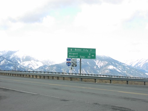 OR-86 West at I-84