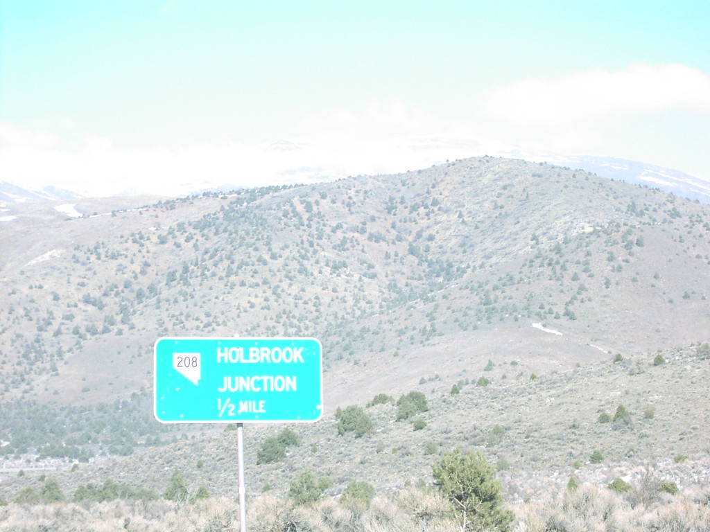 US-395 South Approaching NV-208/Holbrook Jct.