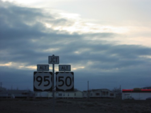 US-50 West Approaching US-95 Alt./US-50 Alt.