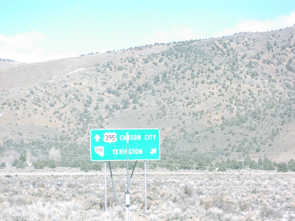 US-395 North Approaching NV-208