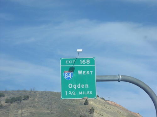 I-80 East Approaching Exit 168