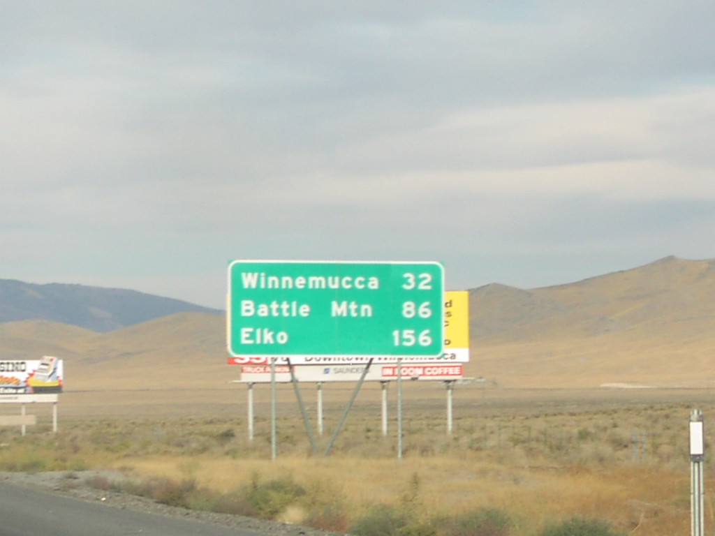 I-80 East - Distance Marker