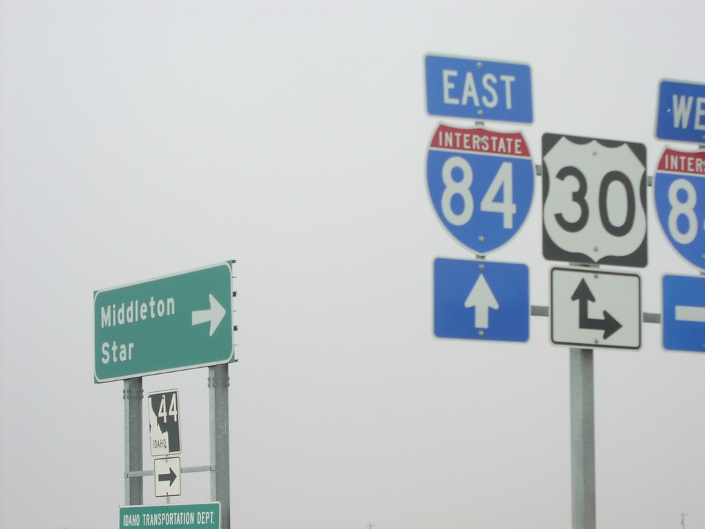 ID-44 West at ID-84/US-30 Onramp at Exit 25