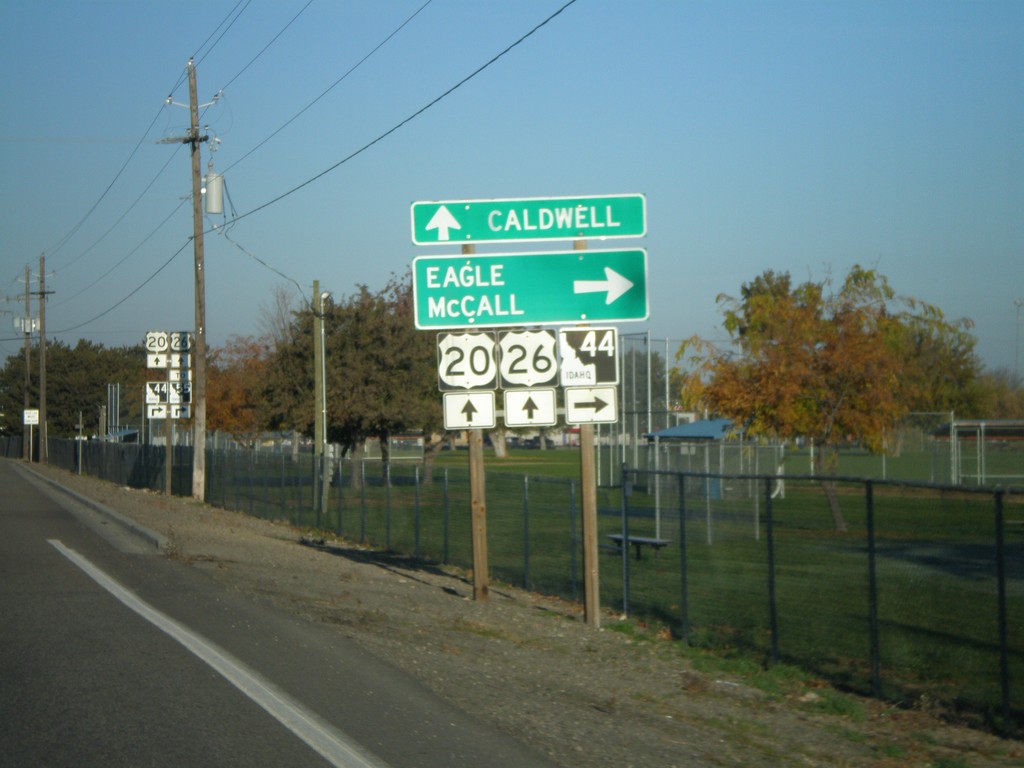 US-20/US-26 West Approaching ID-44