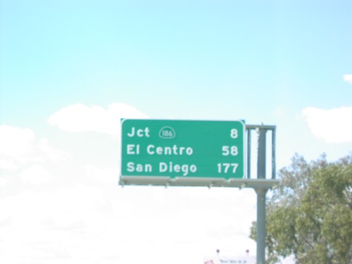 I-8 West - Distance Marker