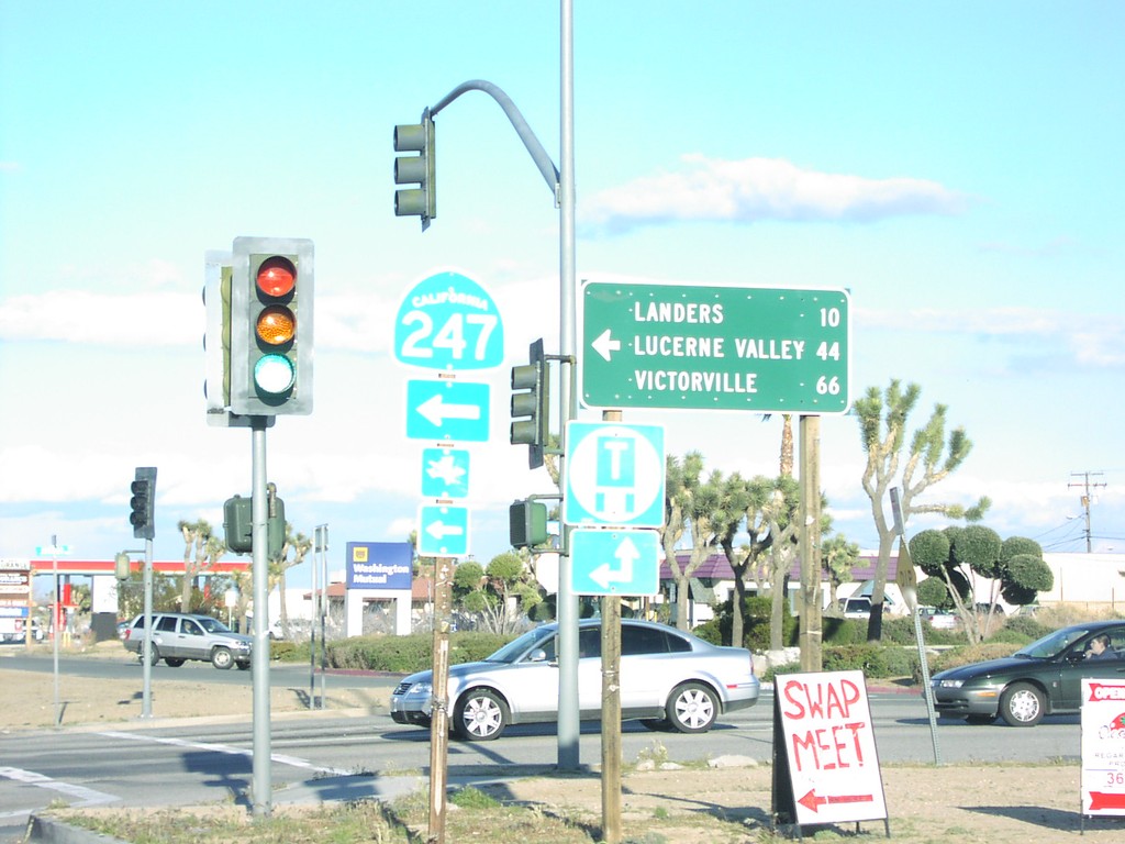 CA-62 East at CA-247 North