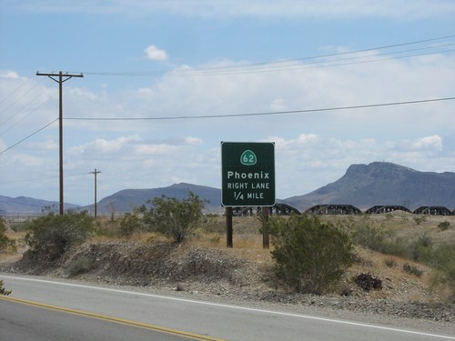 CA-62 East Approaching Parker Dam Jct.