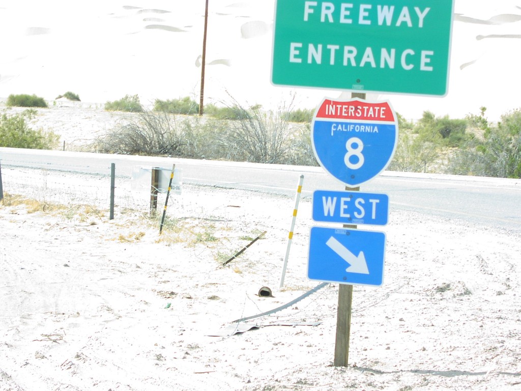 I-8 West Onramp - Grays Well Rest Area