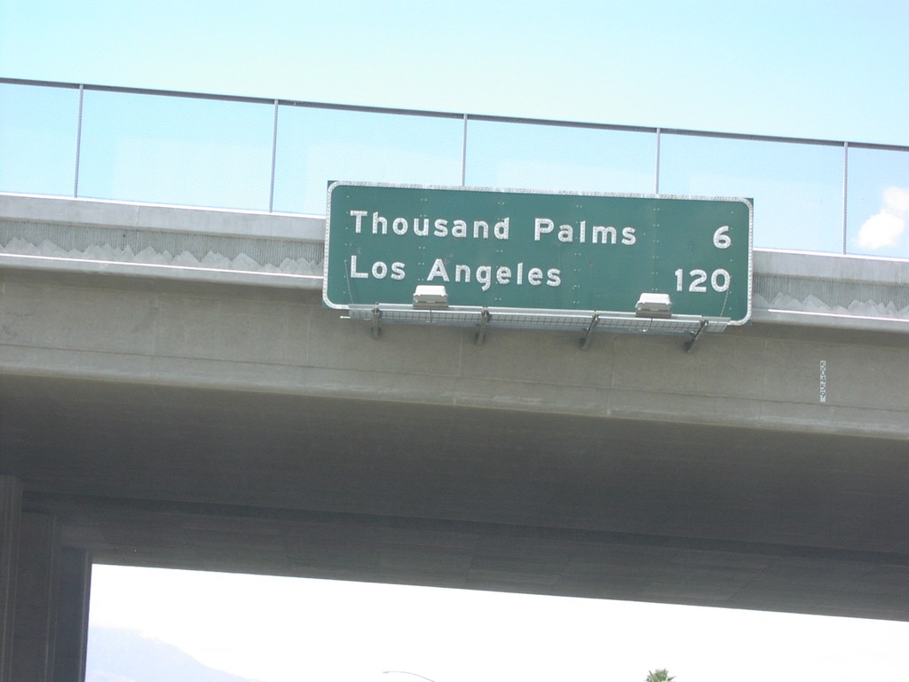 I-10 West - Distance Marker