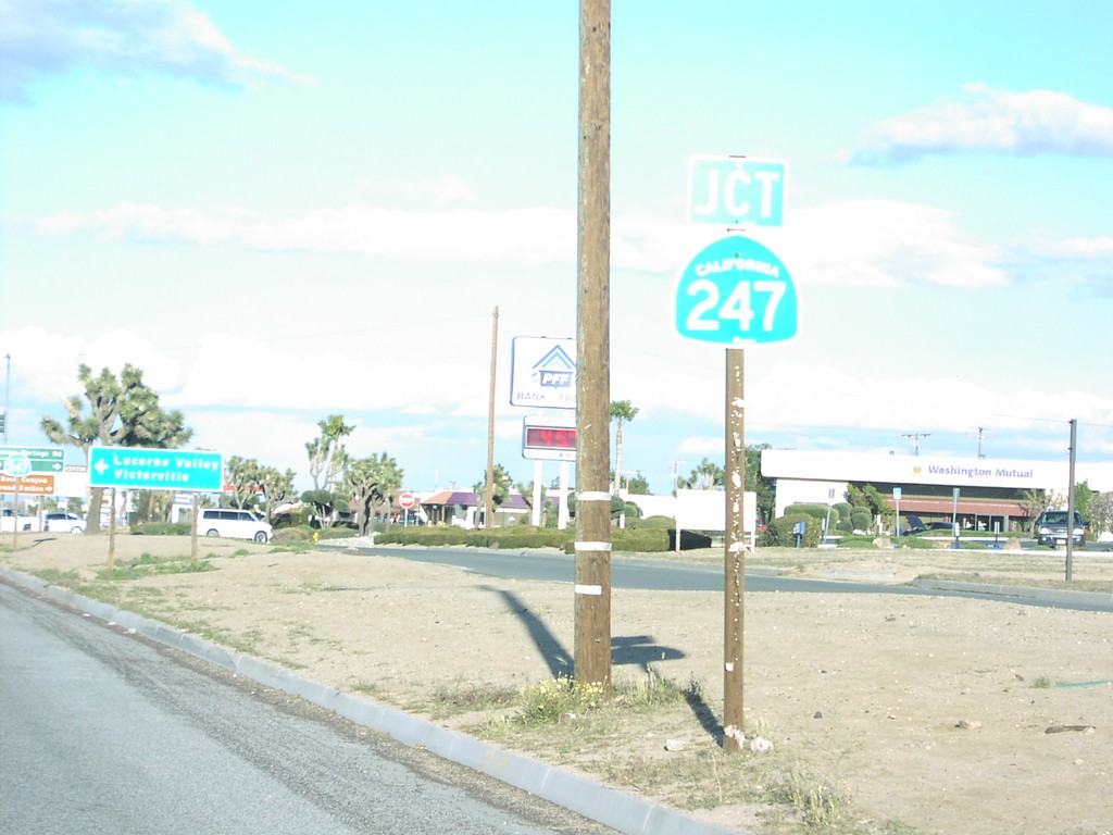 CA-62 East Approaching CA-247 North