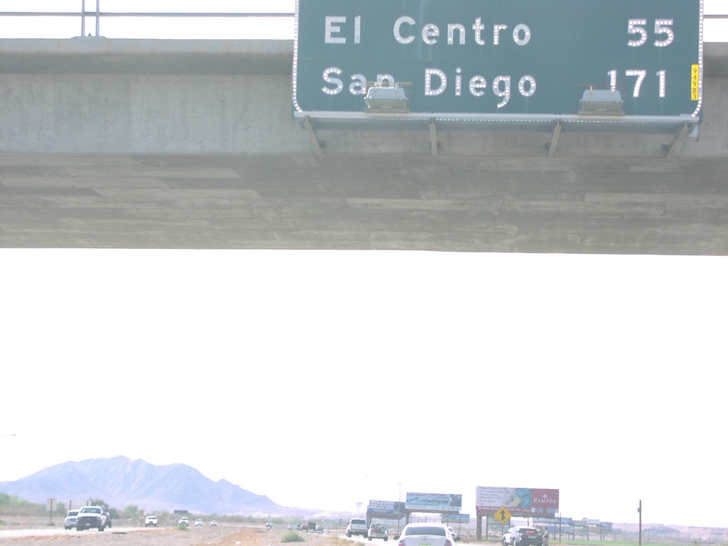 I-8 West - Distance Marker