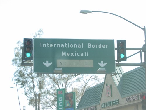 End CA-111 South at International Border