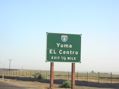 CA-111 North Approaching I-8