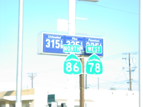 CA-78 West/CA-86 North - Brawley