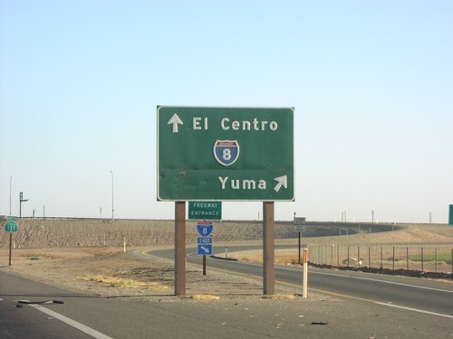 CA-111 North at I-8 East to Yuma