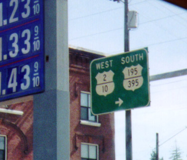 Maple St. South in Spokane - Old US Route Marker