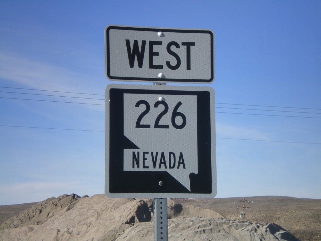 NV-226 West at Tuscarora Junction.