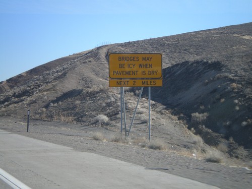 I-80 East - Bridges May Be Icy When Pavement Is Dry