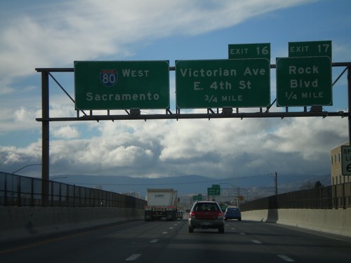 I-80 West Exits 17 and 16