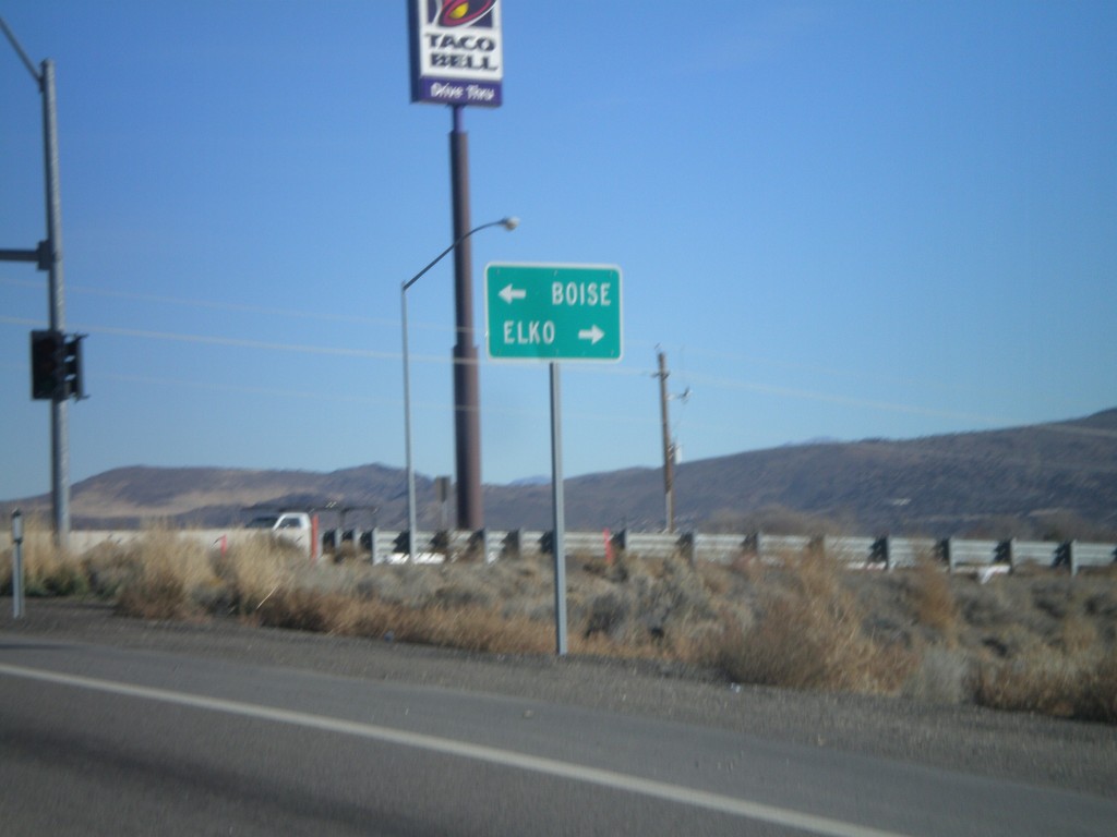 I-80 East Exit 301 Offramp at NV-225