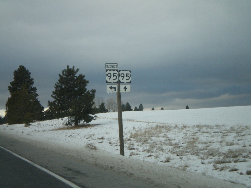 US-95 North Approaching Winchester Bus. Loop